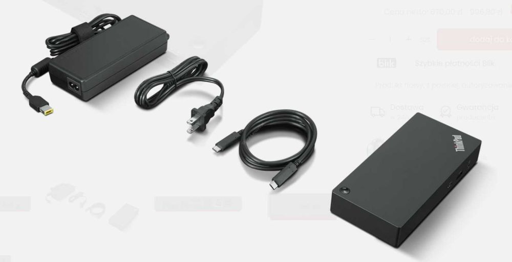 Stacja dokująca Lenovo ThinkPad Universal USB-C 90W- Nowa
