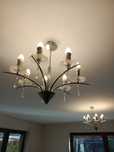 Żyrandol x 2, kinkiet x 2, lampa, super komplet do salonu.