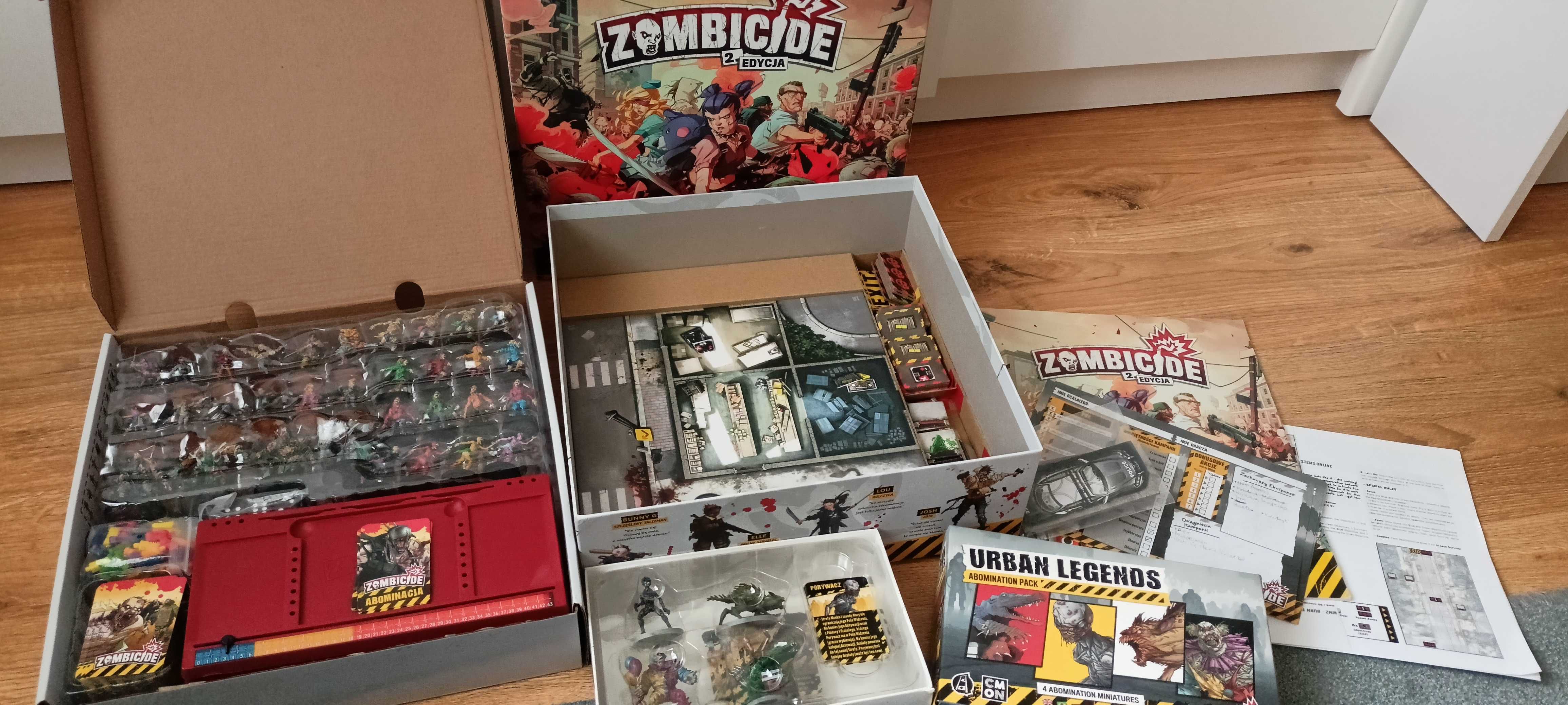 Zombicide 2 ed. PL + dodatek Urban Legends + pomalowane figurki