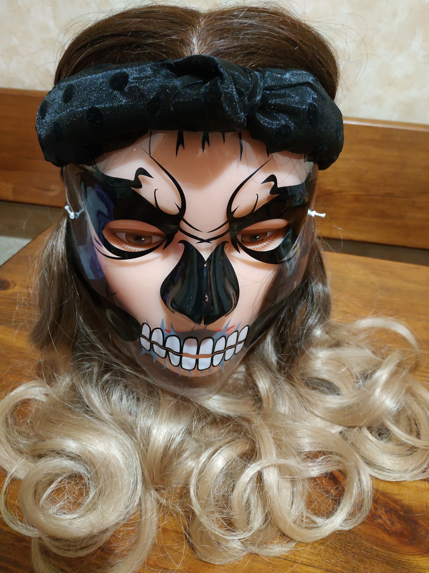 Маска череп, кости «santa muerte» Санта Муэрте