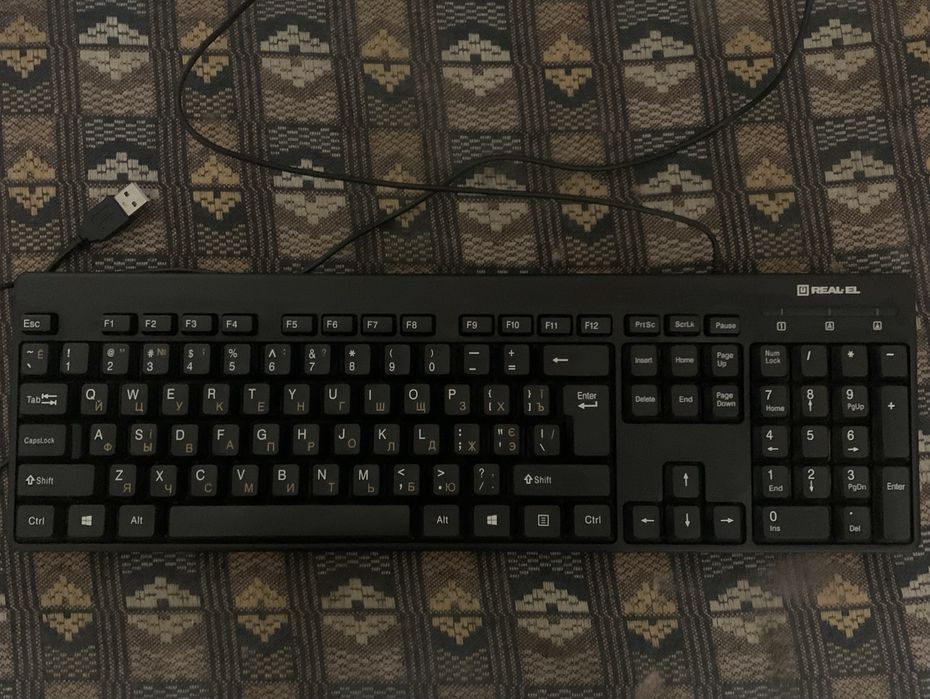 Клавіатура REAL-EL Standard 502 Black USB