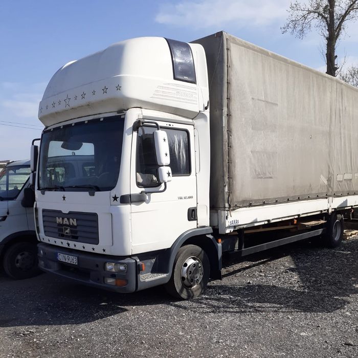 Man tgl 12 180, man plandeka, Man TGL, firana 18ep, Ładowność 6.5t