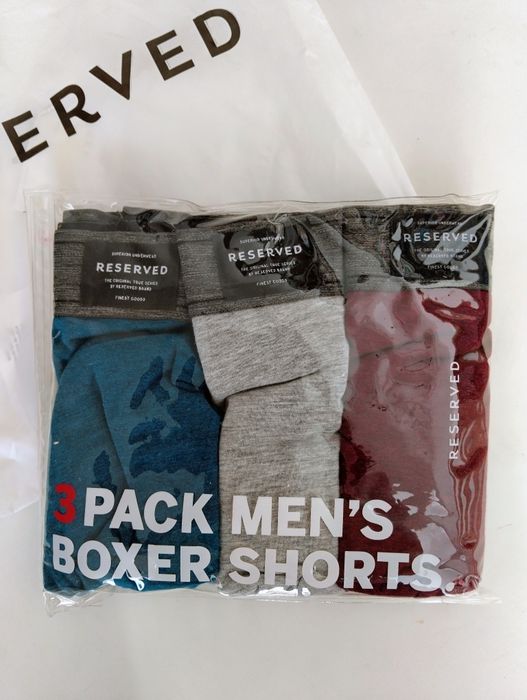 Nowe bokserki męskie L 3-pack Reserved