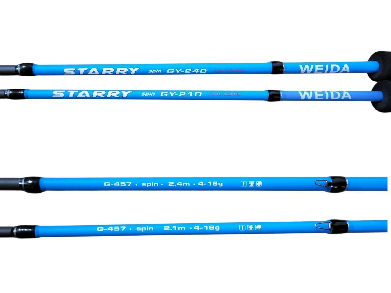 Спінінг Weida Starry 4-18 г –2,1 та 2,4м для лову хижака