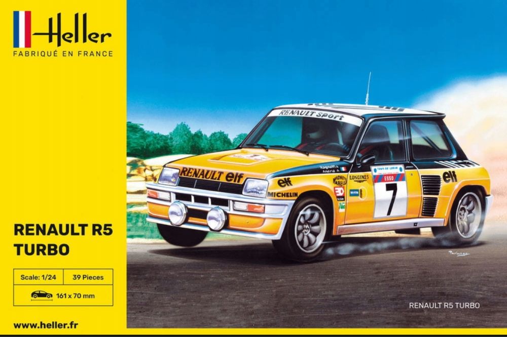 Samochód Renault R5 Turbo model 1:24 Heller 80717
