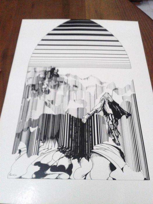 Trabalho Serigráfico (48,3 x 33,6 cm). Rui de Azevedo-Noite Walpurgis