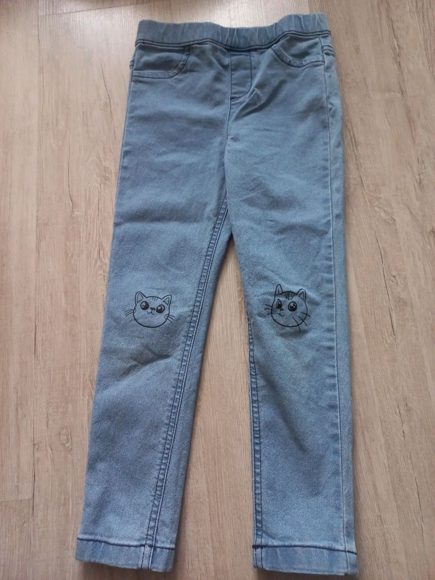 Spodnie legginsy jeansy rozmiar 116 sinsay dziewczynka jak nowe