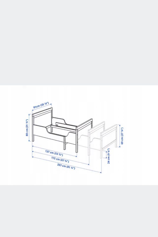 Łóżko dziecięce Ikea sundvik