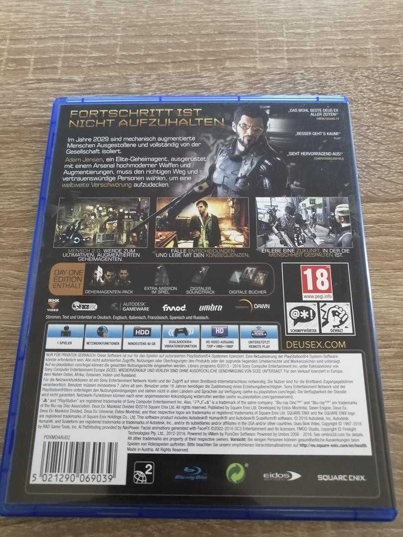 Gra PS4 Deus Ex używana