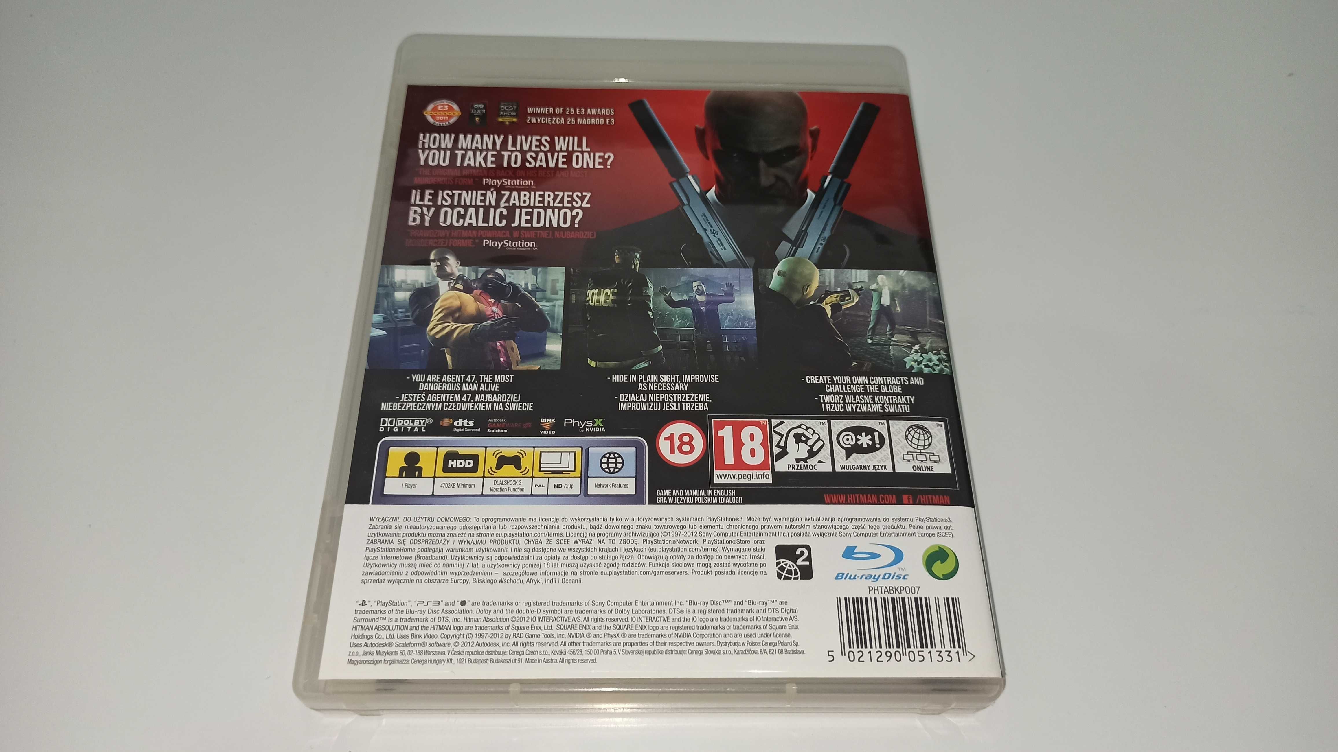 ps3 HITMAN ROZGRZESZENIE komplet wydanie PREMIUM mówią po polslku DUBB
