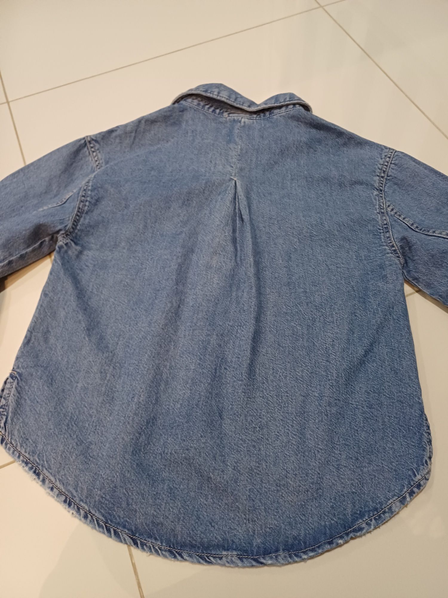 Katana jeansowa dżinsowa zara 152 koszula kurtka