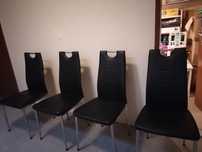 4 Cadeiras de sala, pretas