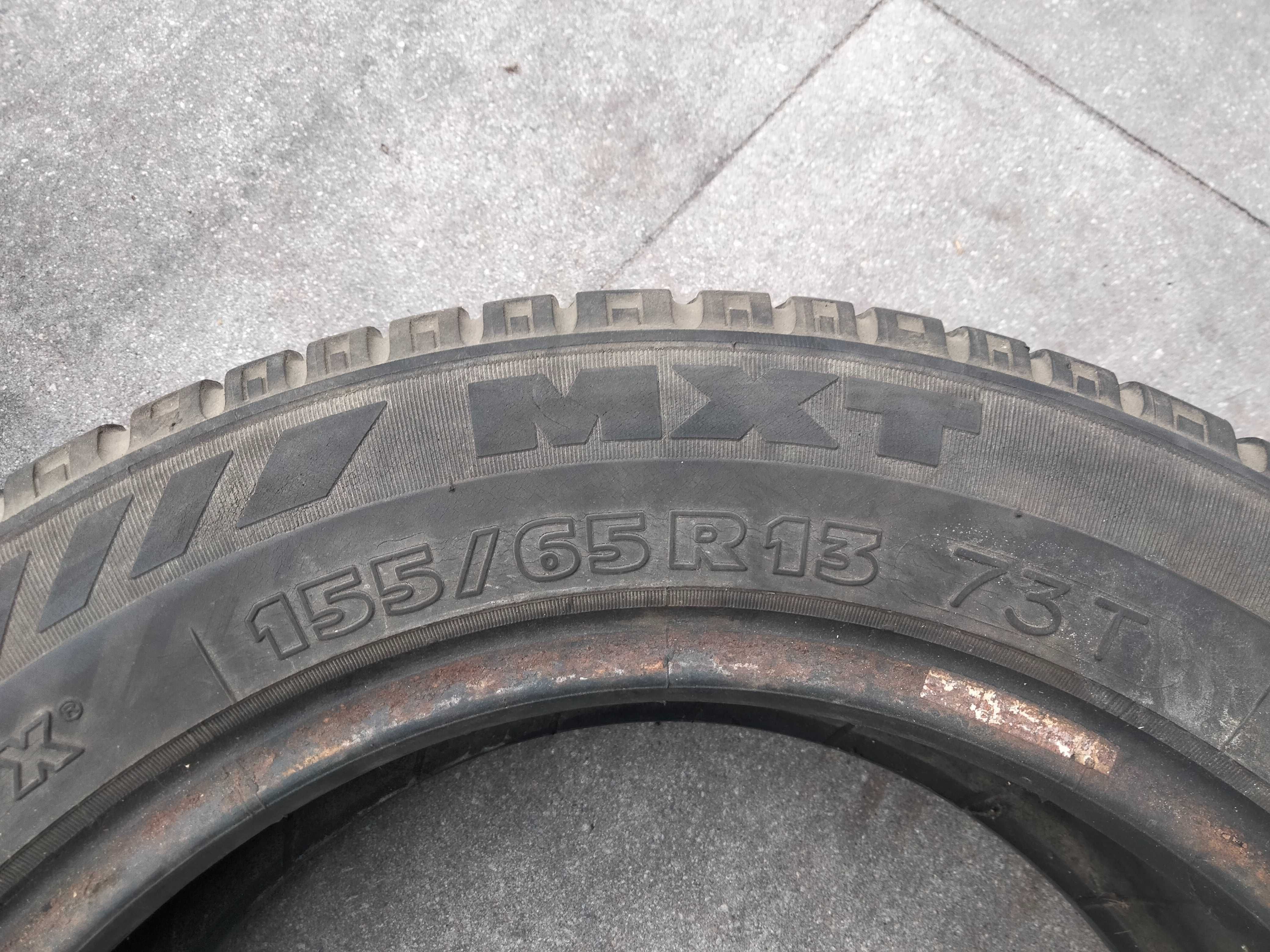 2szt Opony  155/65r13 MICHELIN energy MXT  5.2mm do przyczepki