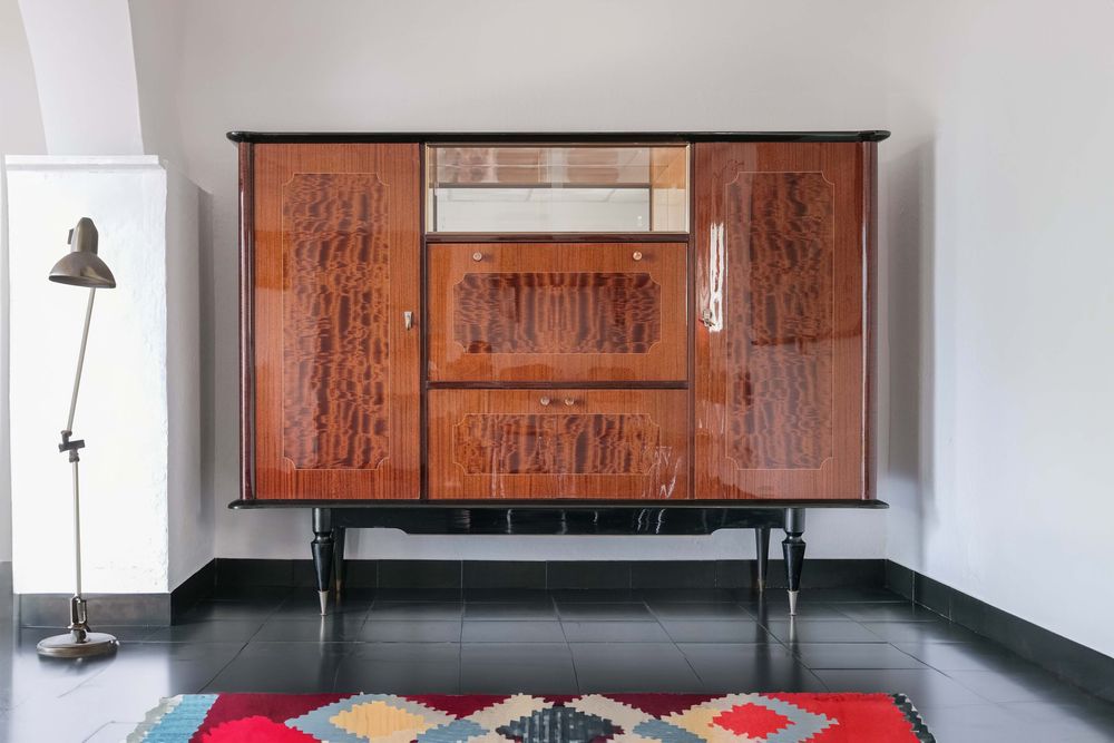Móvel bar de sala de jantar estilo Art Déco (1950s)