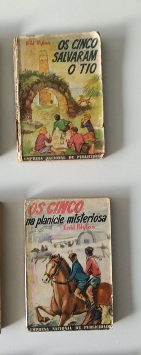 Livros "Os Cinco" Edição Antiga, Enid Blyton