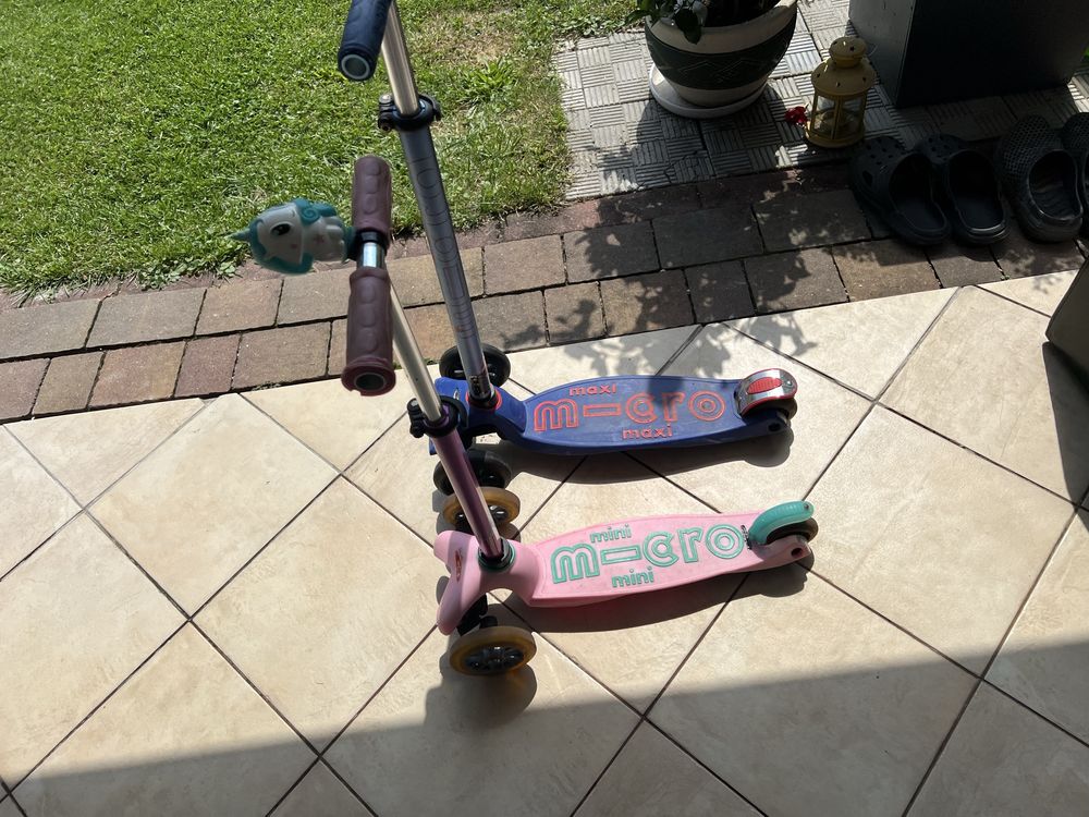 2 hulajnogi micro mini i maxi