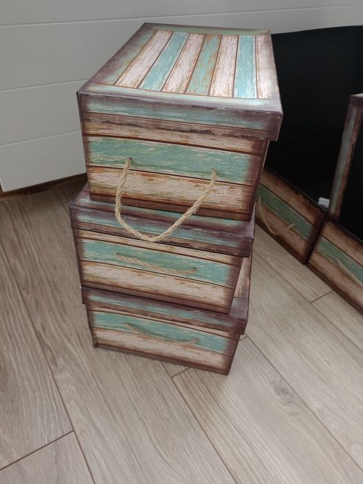 Pudełka kartonowe nowe 3 sztuki