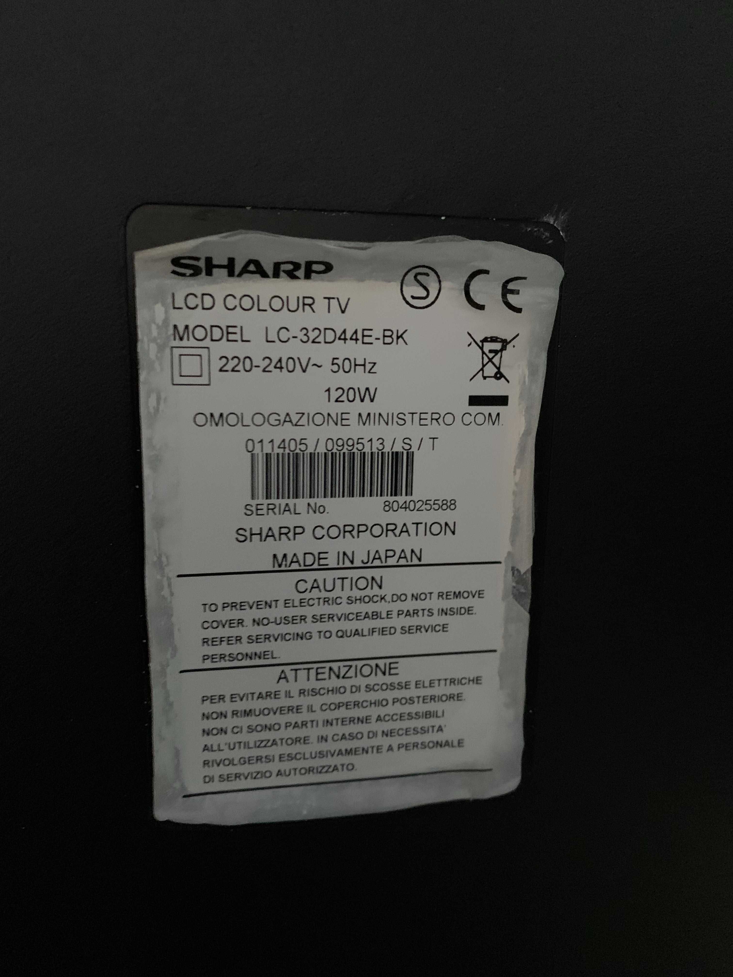Telewizor TV Sharp Aquos LC-32D44E-BK 32" LCD sprawny + pilot stan BDB