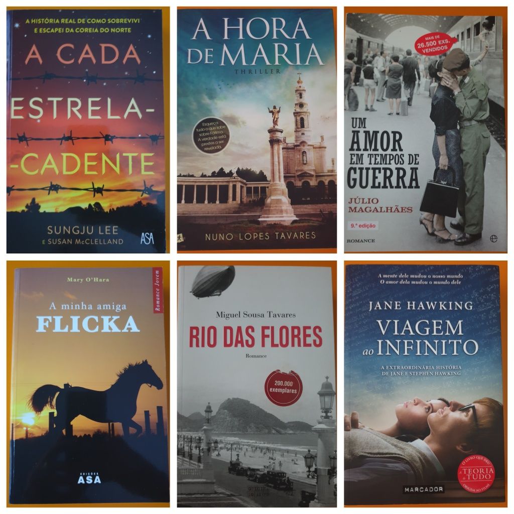 Livros de diversos escritores