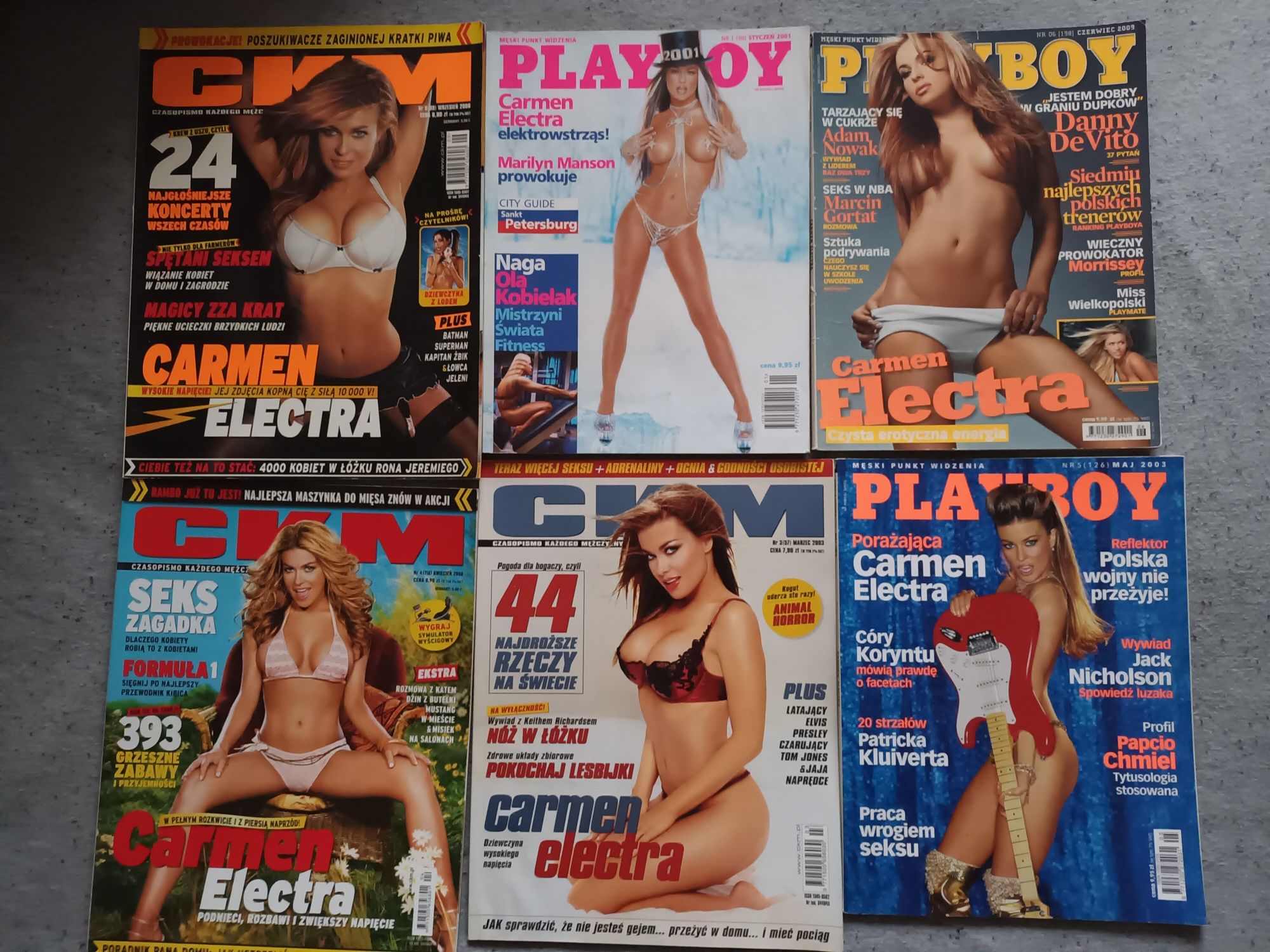 Playboy/Ckm 6 szt z Carmen Electra !!!