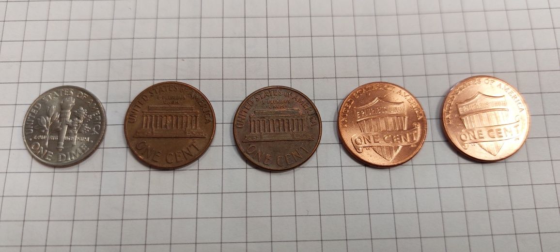 USA monety cent amerykański Coins zestaw