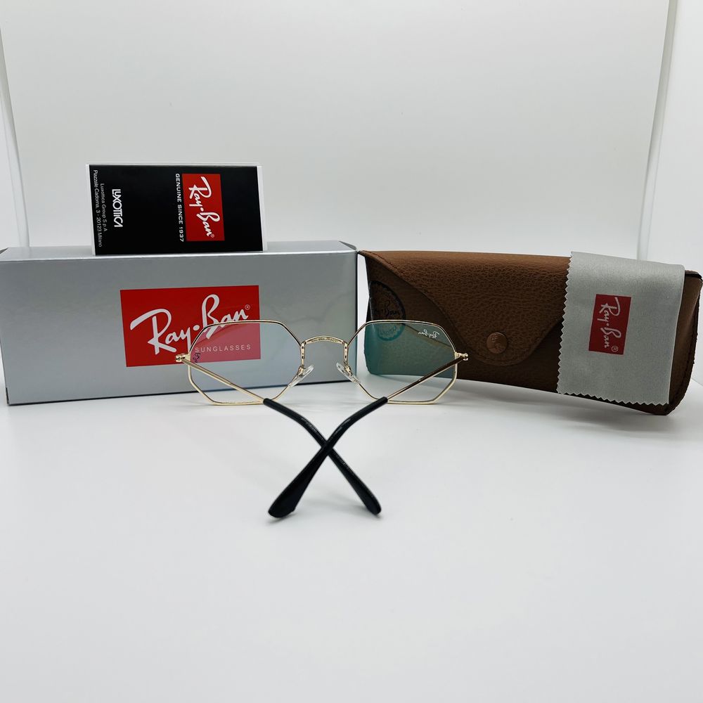 Очки для стиля, имиджа|Оправа Ray Ban Octagonal 3556 Gold