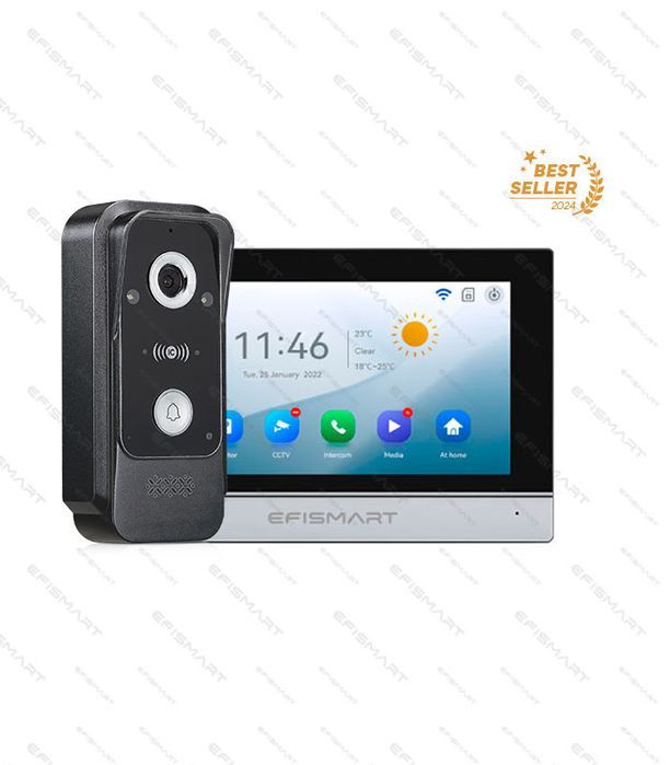 Vídeo Porteiro KIT Monitor 7” e Posto Externo 2MP 4 EFISMART PRO S400