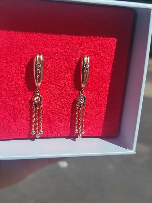 Сережки з дiамантами