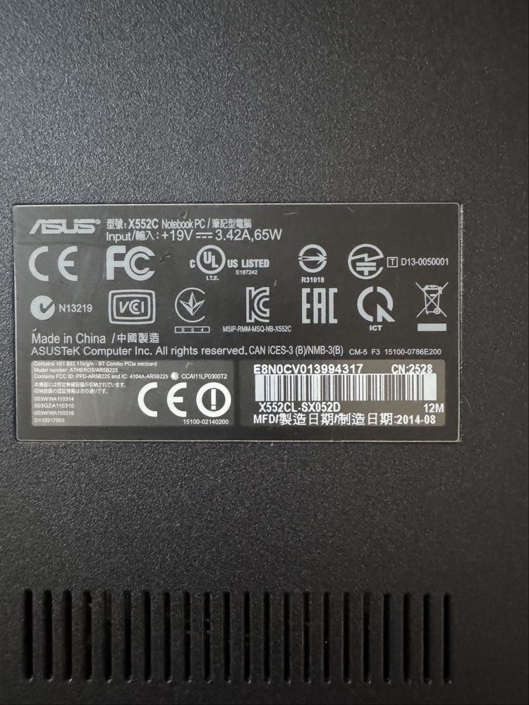 Ноут ігровий Asus, SSD, 560Gb, 12Gb, відео 8Гб