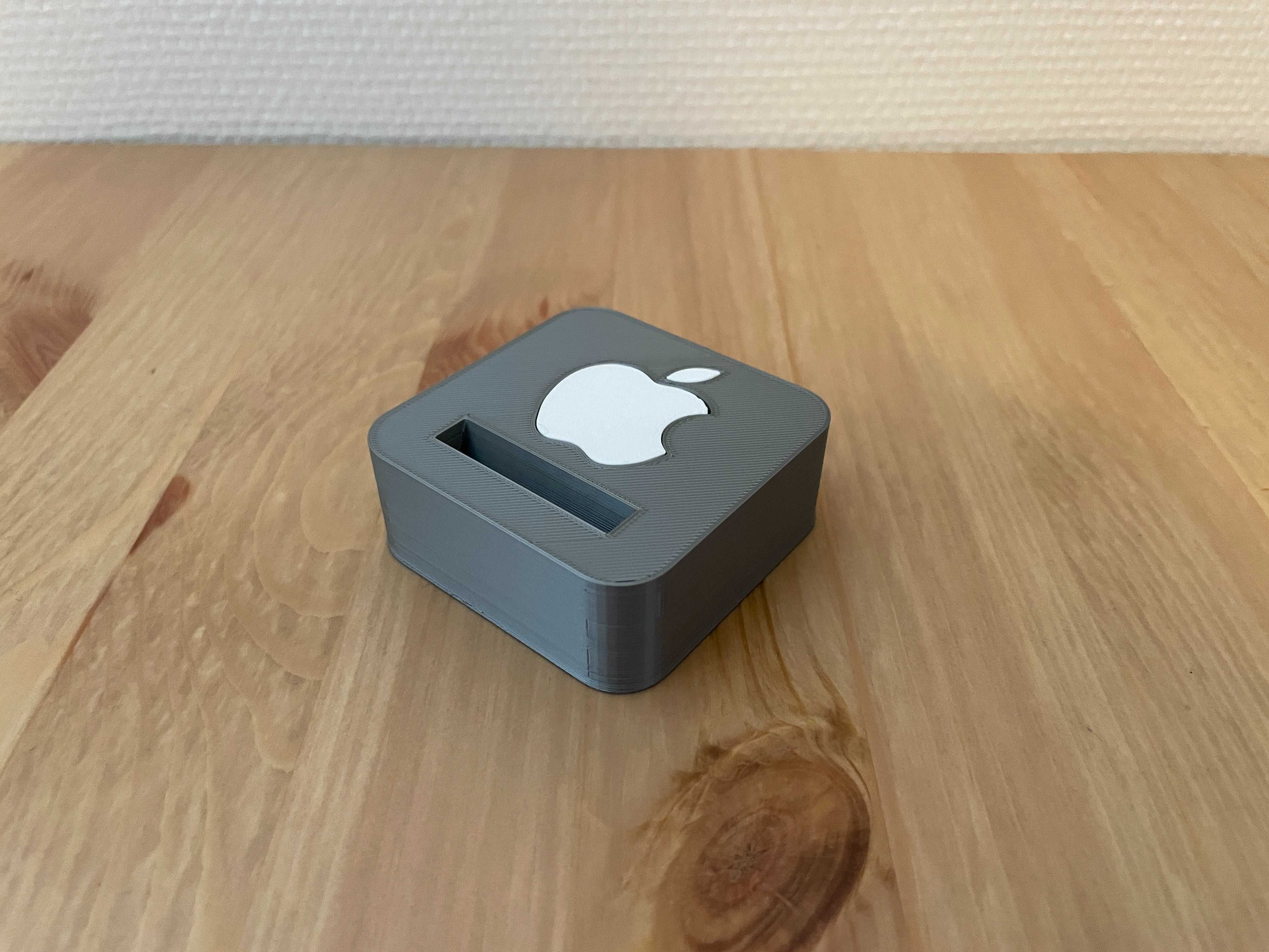 Podstawka pod pilot do AppleTV srebrny-bialy