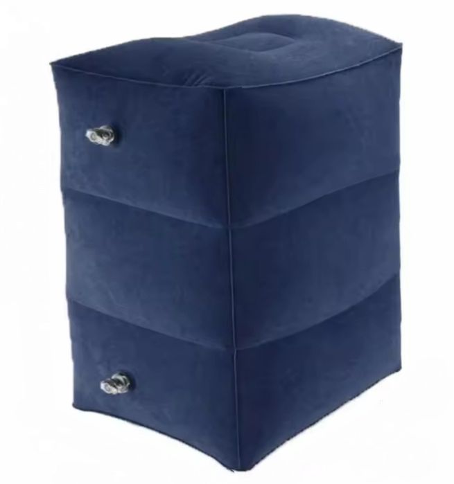 Надувна подушка для ніг 43 см для подорожей синя