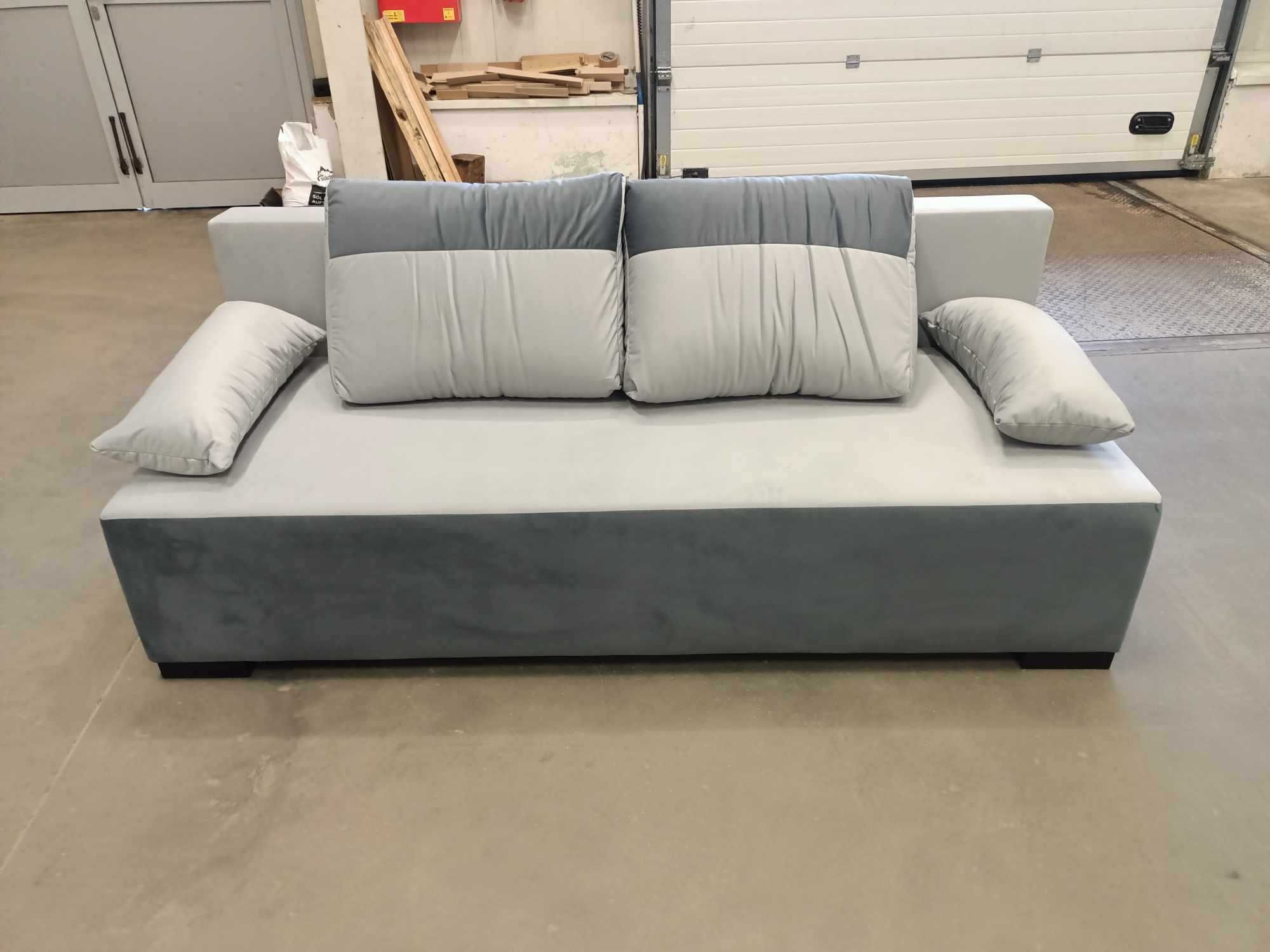 Sofa SALSA 3-osobowa, rozkładana | szara |