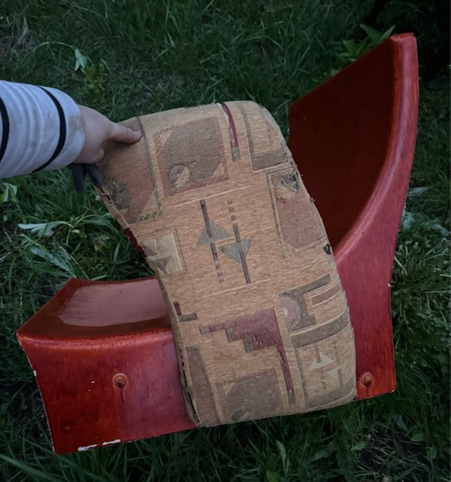 Кресло винтажное пластмасовое ГДР