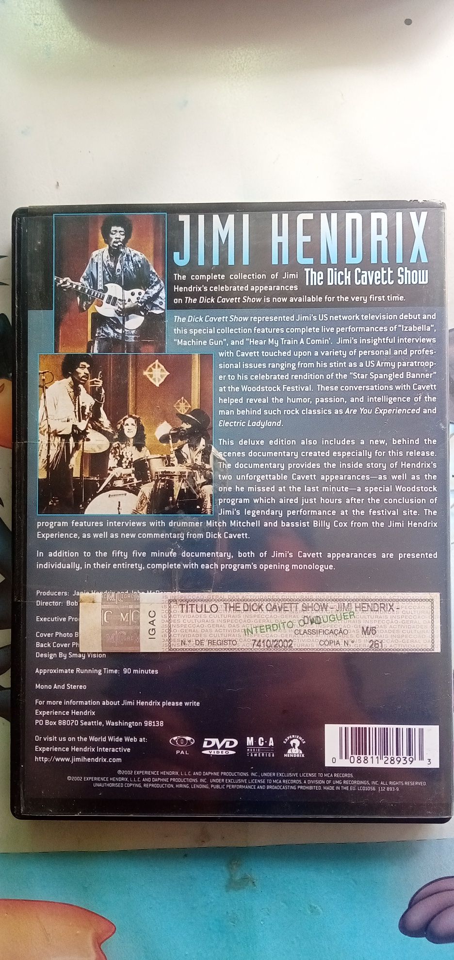 DVD - Jimi Hendrix - The Dick Cavett Show