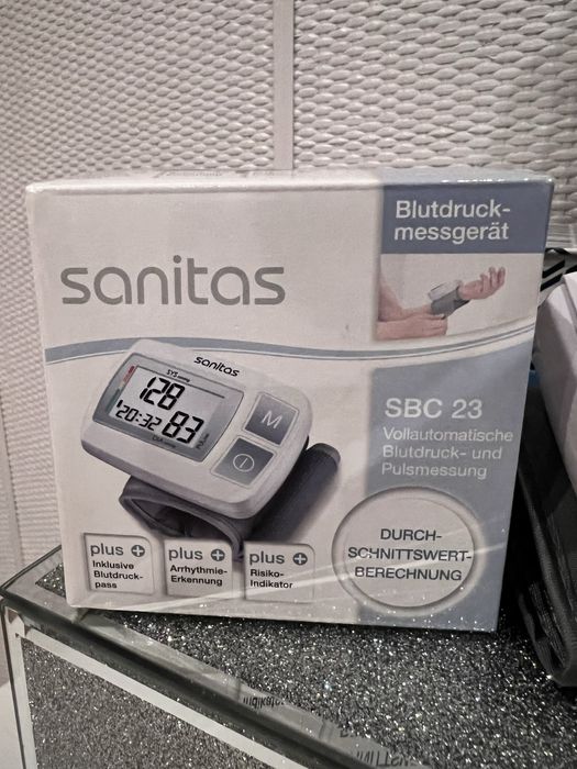 Nowy ciśnieniomierz Sanitas SBC 23 na nadgarstek