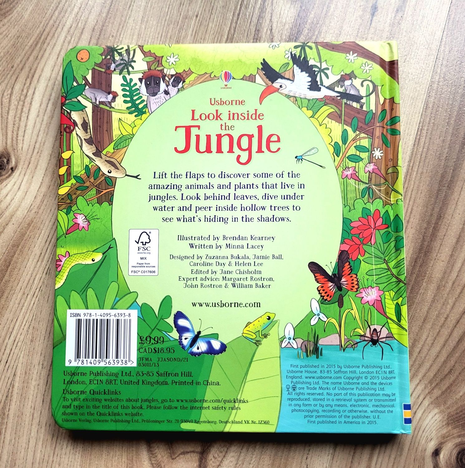 The Jungle Usborne Look Inside z okienkami po angielsku