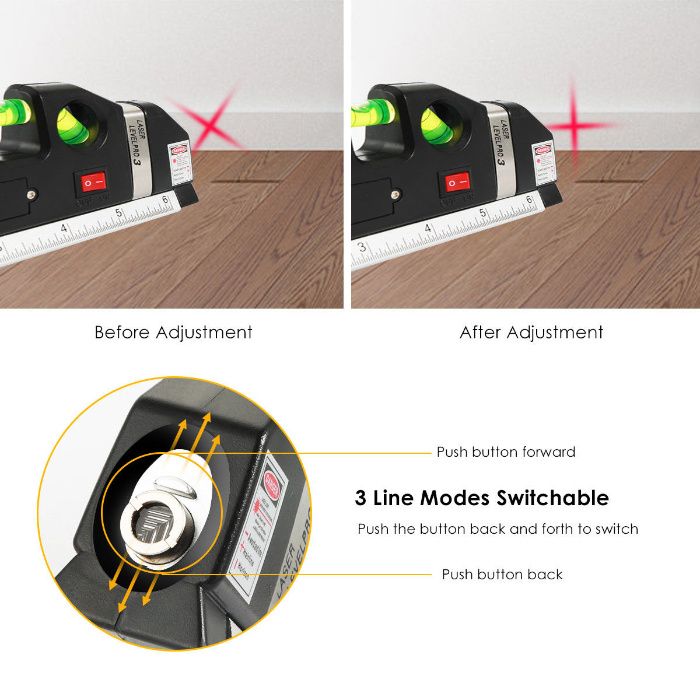 Fita métrica com nível Laser FIXIT Level Pro 3