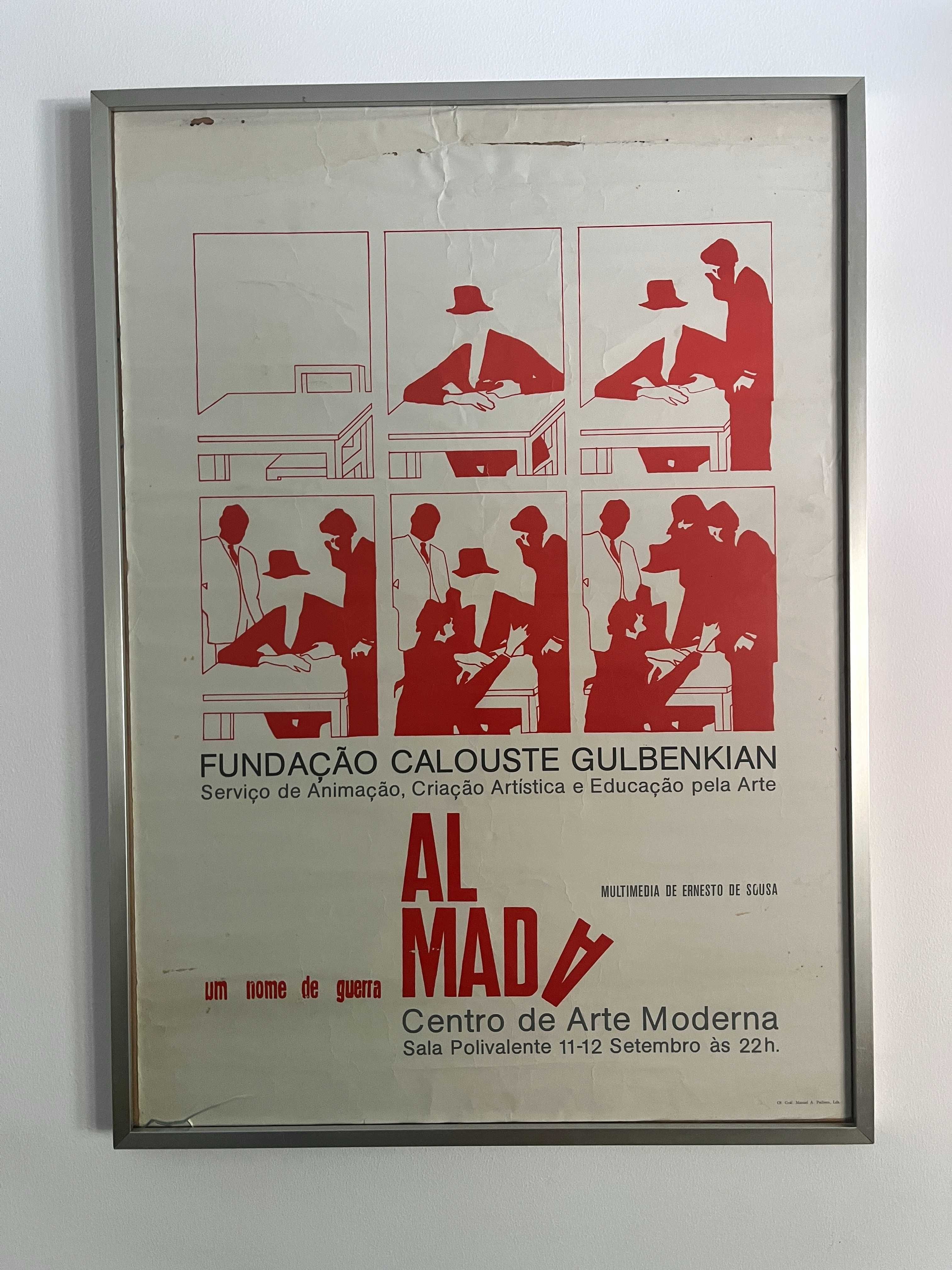 Almada Um Nome de Guerra Gulbenkian Cartaz original 1984