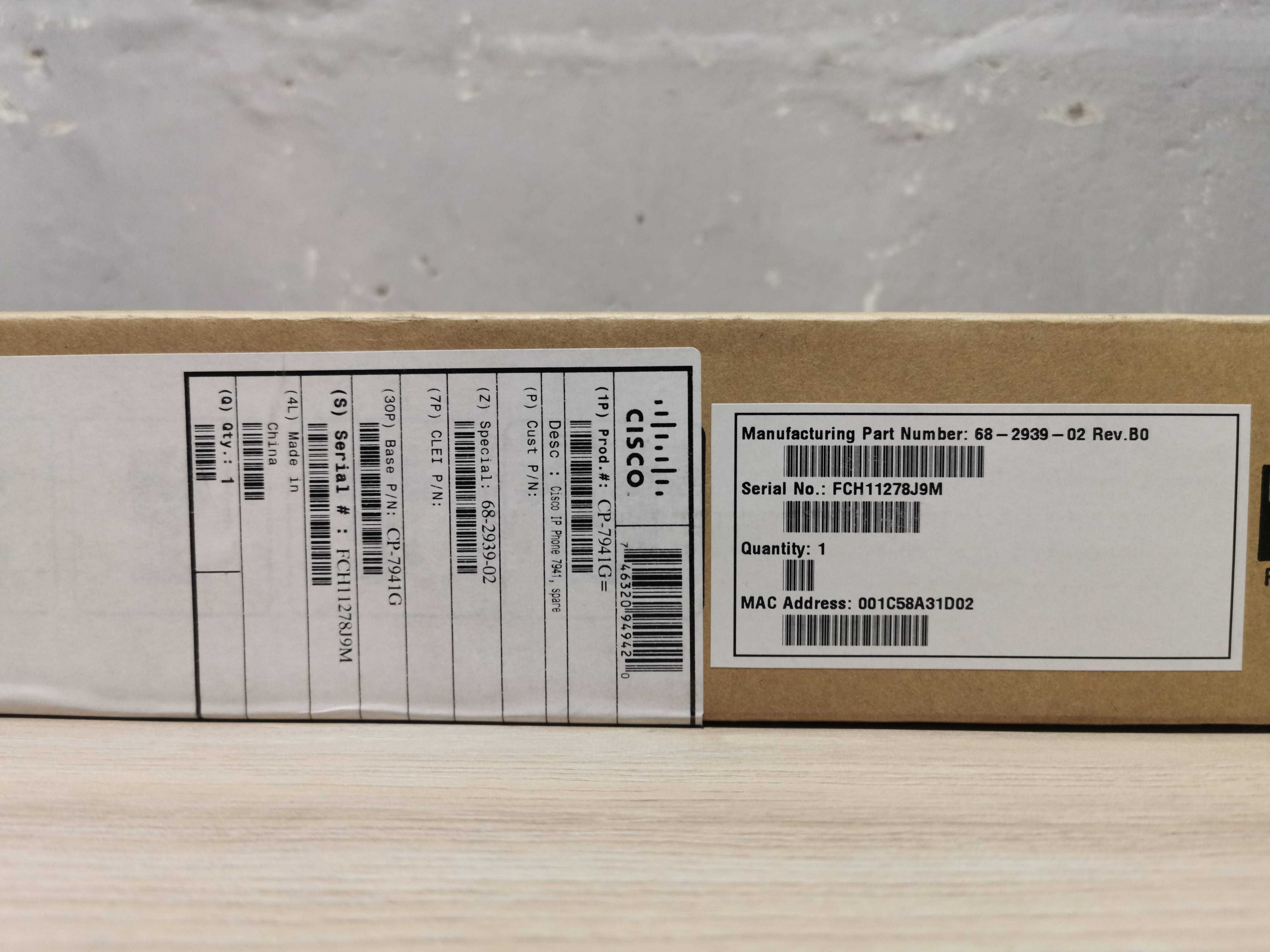 НОВЫЕ IP-телефоны Cisco 7941G
