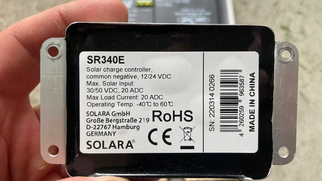 Regulator ładowania Solara SR340E