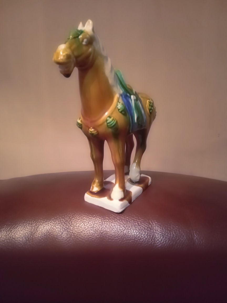 Koń ceramiczny, vintage