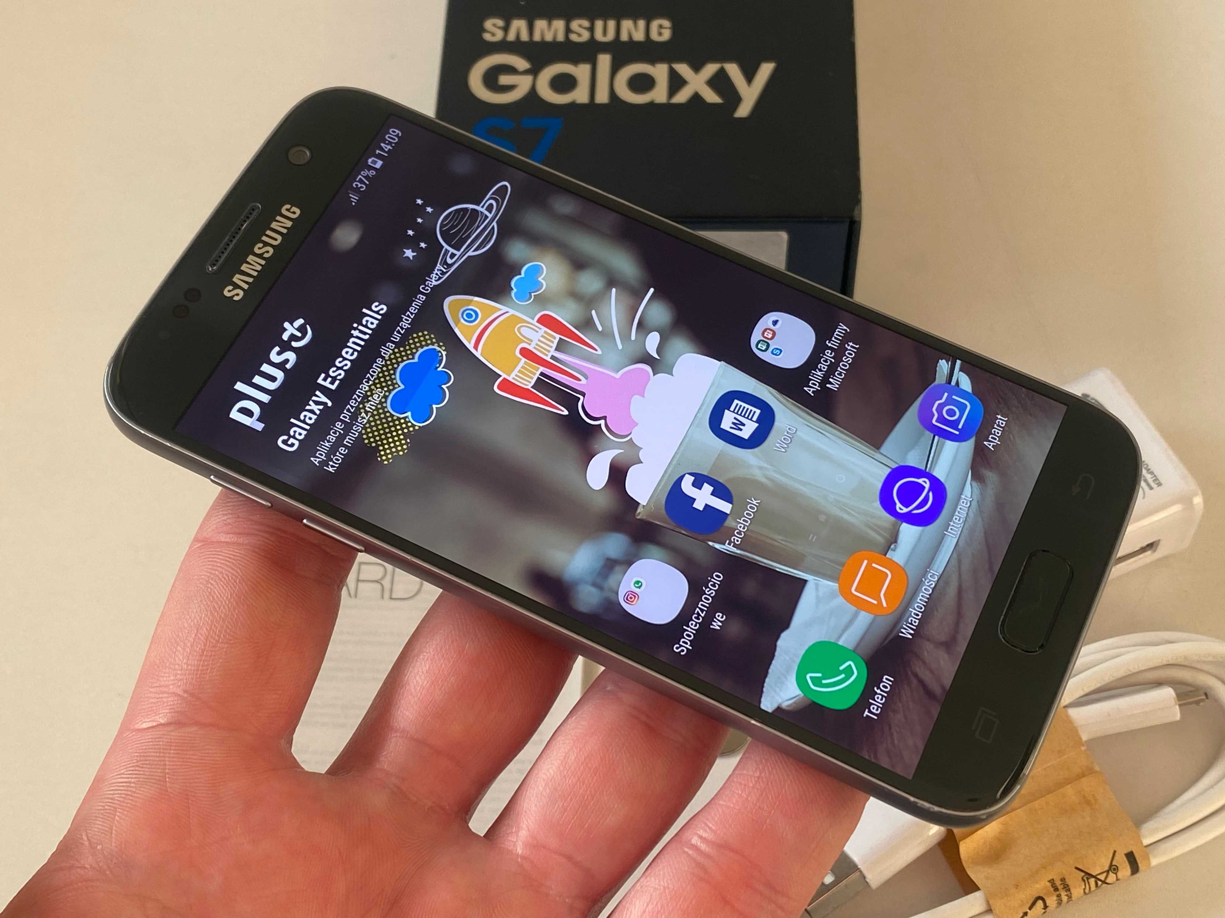 Telefon SAMSUNG GALAXY S7 ZADBANY 100% SPRAWNY lte nfc komplet gwaranc