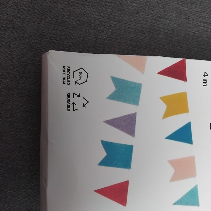 Girlanda z filcu 4 metry, wysokość 5,8 cm