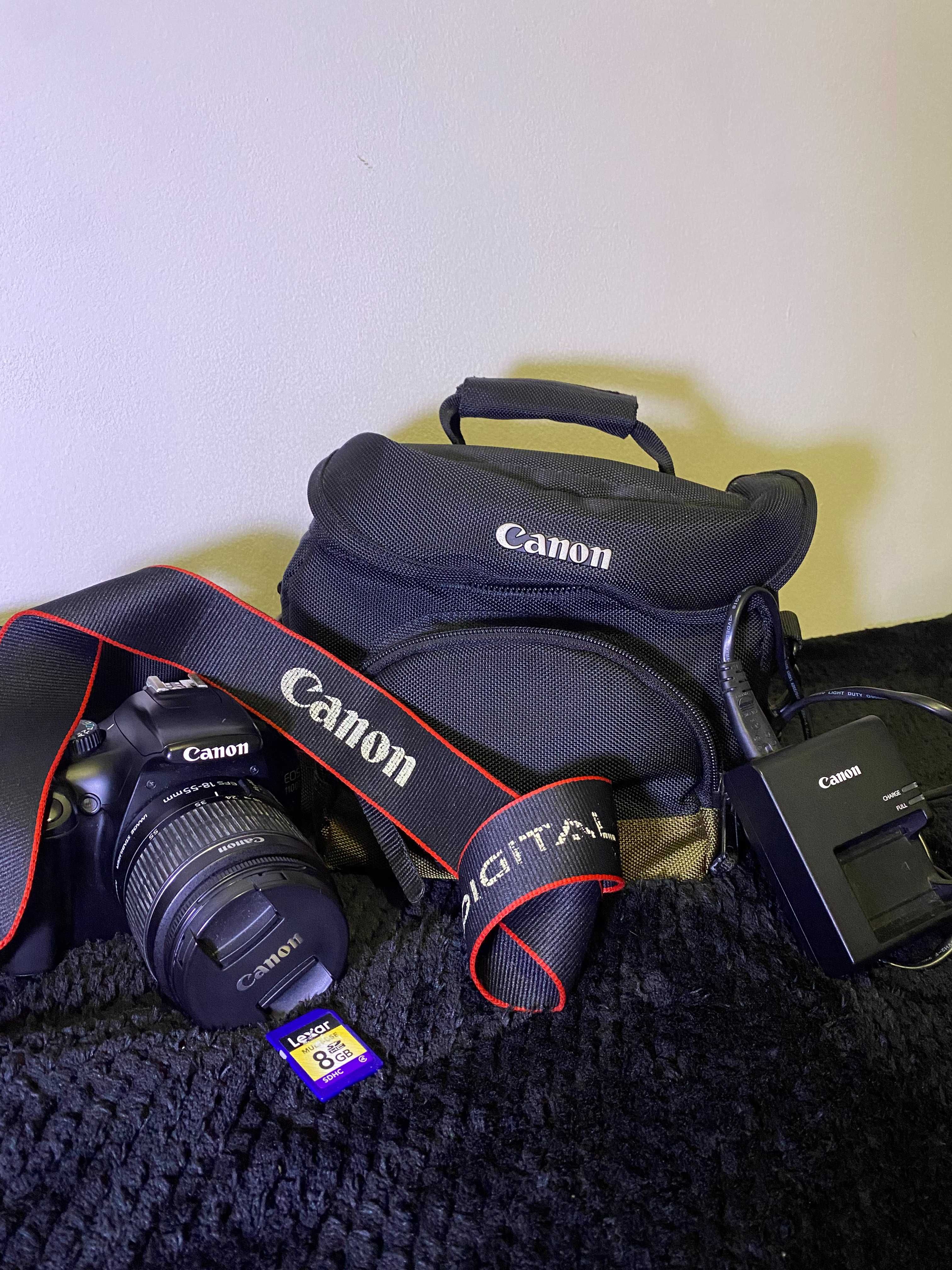 Canon 1100D + Mala + Lente Kit