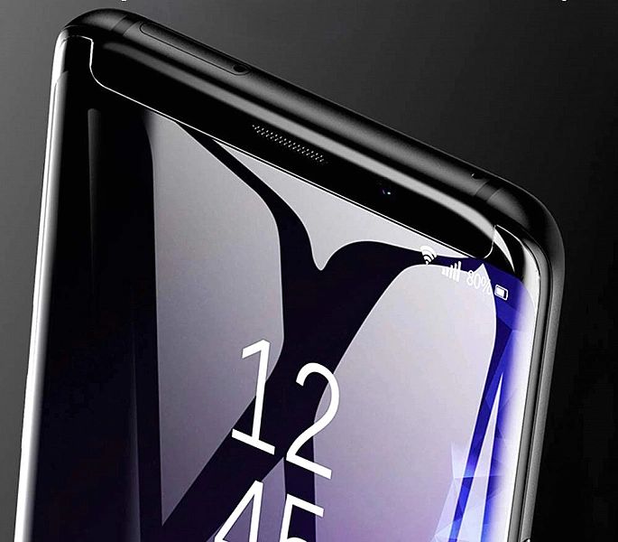 Szkło Hartowane Zaokrąglone UV do Samsung Galaxy Note 8 + Lampa UV