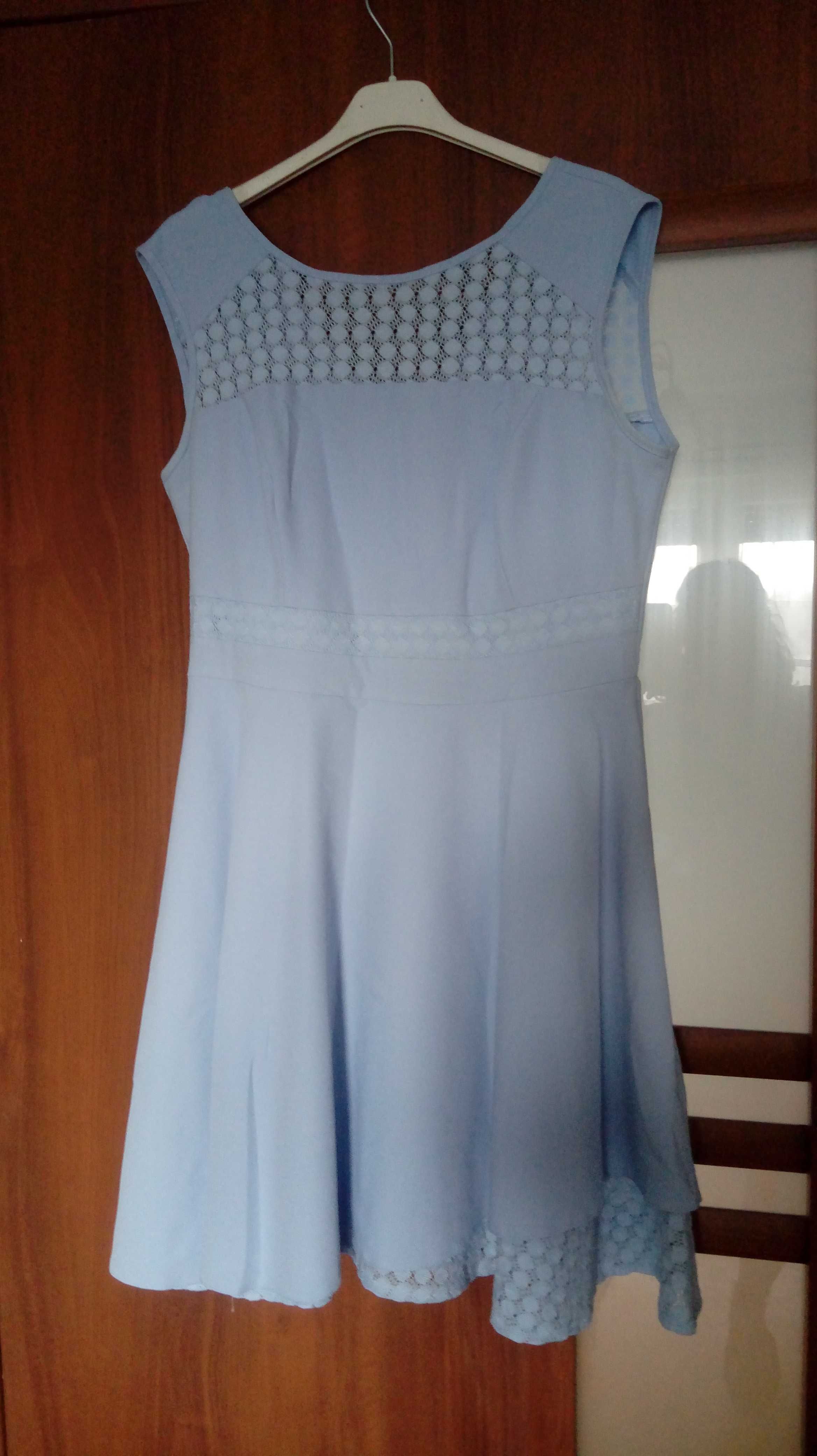 Sukienka błękitna niebieska 44