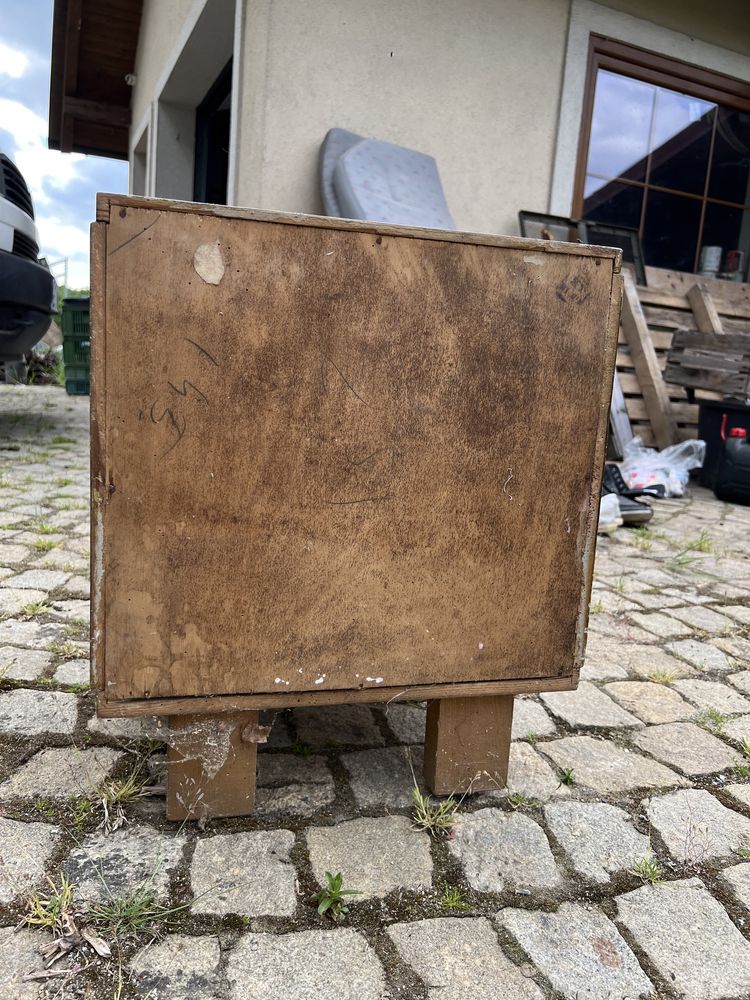 Szafka nocna PRL vintage retro stolik nocny