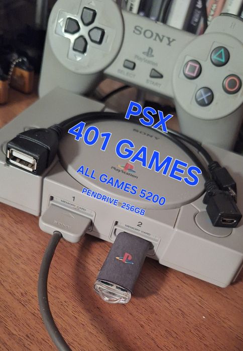 Zestaw do PlayStation Classic Mini Kabel OTG hosta Pendrive 256gb