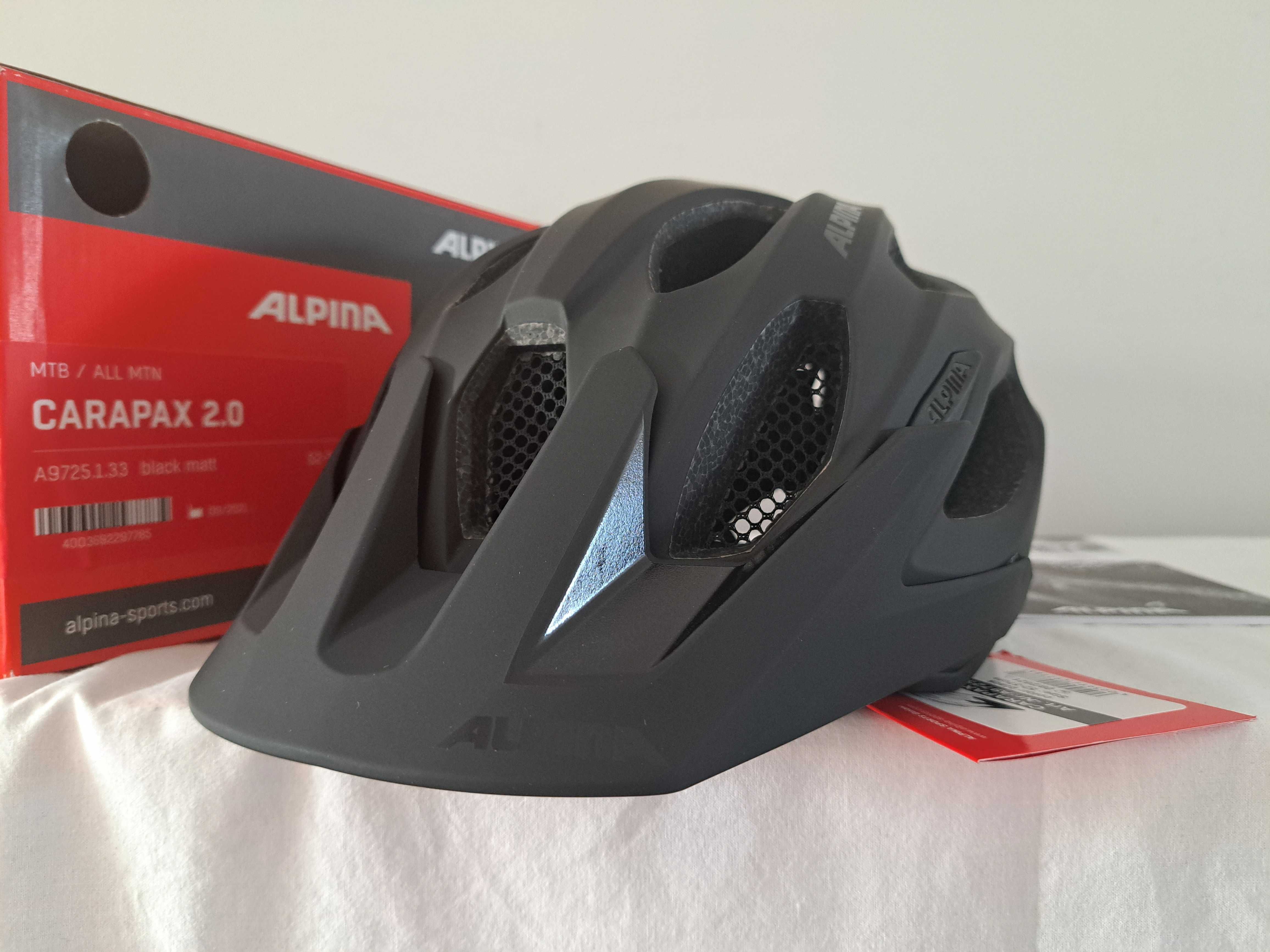 Kask rowerowy Alpina Carapax 2.0 Black Matt M 52-57cm