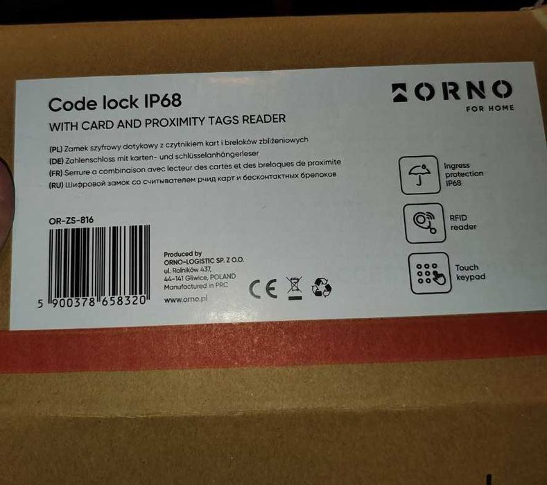 Drzwi zewnętrzne Vetrex szyba lustro pochwyt czarny klawiatura kodowa